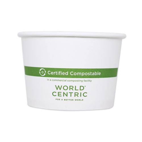 World Centric® wholesale. Paper Bowls, 16 Oz, 4.4" Diameter X 3"h, White, 500-carton. HSD Wholesale: Janitorial Supplies, Breakroom Supplies, Office Supplies.