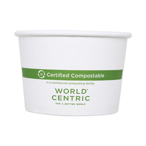 World Centric® wholesale. Paper Bowls, 8 Oz, 3.5" Diameter X 2.3"h, White, 1,000-carton. HSD Wholesale: Janitorial Supplies, Breakroom Supplies, Office Supplies.
