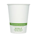 World Centric® wholesale. Paper Hot Cups, 12 Oz, White, 1,000-carton. HSD Wholesale: Janitorial Supplies, Breakroom Supplies, Office Supplies.
