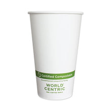 Load image into Gallery viewer, World Centric® wholesale. Paper Hot Cups, 16 Oz, White, 1,000-carton. HSD Wholesale: Janitorial Supplies, Breakroom Supplies, Office Supplies.