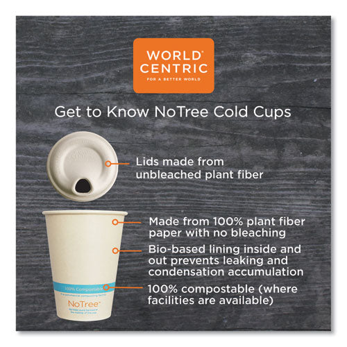 World Centric® wholesale. Notree Paper Cold Cups, 12 Oz, Natural, 1,000-carton. HSD Wholesale: Janitorial Supplies, Breakroom Supplies, Office Supplies.