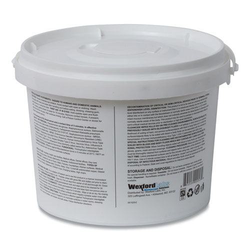 Wexford Labs wholesale. Cleancide Disinfecting Wipes, Fresh Scent, 8 X 5.5, 400-tub, 4 Tubs-carton. HSD Wholesale: Janitorial Supplies, Breakroom Supplies, Office Supplies.
