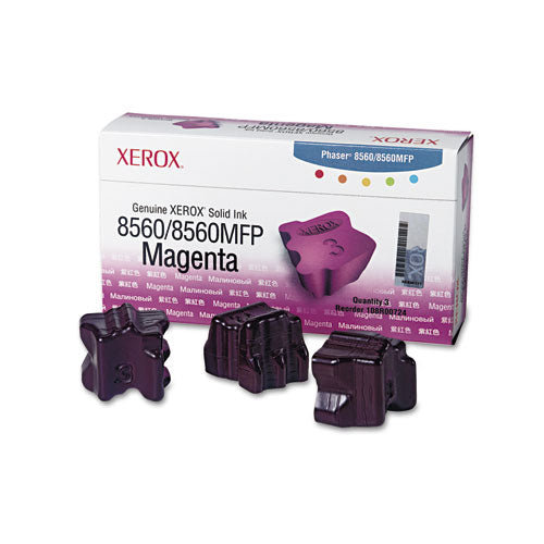 Xerox® wholesale. XEROX 108r00724 Solid Ink Stick, 3,400 Page-yield, Magenta, 3-box. HSD Wholesale: Janitorial Supplies, Breakroom Supplies, Office Supplies.