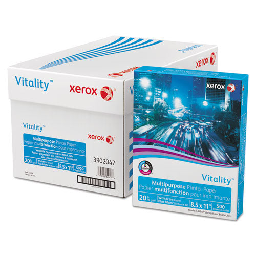 xerox™ wholesale. XEROX Vitality Multipurpose Print Paper, 92 Bright, 20 Lb, 8.5 X 11, White, 500 Sheets-ream, 10 Reams-carton, 40 Cartons-pallet. HSD Wholesale: Janitorial Supplies, Breakroom Supplies, Office Supplies.