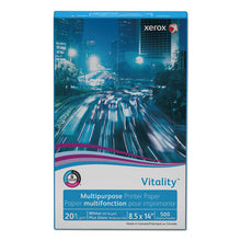 Load image into Gallery viewer, xerox™ wholesale. XEROX Vitality Multipurpose Print Paper, 92 Bright, 20 Lb, 8.5 X 14, White, 500 Sheets-ream, 10 Reams-carton. HSD Wholesale: Janitorial Supplies, Breakroom Supplies, Office Supplies.