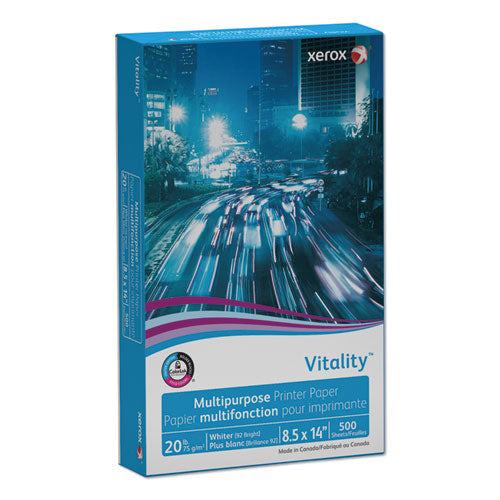 xerox™ wholesale. XEROX Vitality Multipurpose Print Paper, 92 Bright, 20 Lb, 8.5 X 14, White, 500-ream. HSD Wholesale: Janitorial Supplies, Breakroom Supplies, Office Supplies.