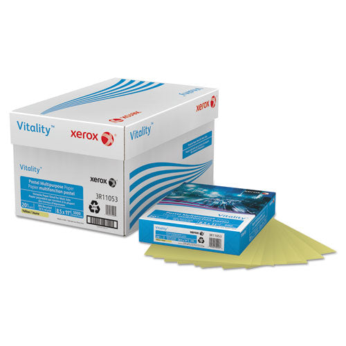 xerox™ wholesale. XEROX Multipurpose Pastel Colored Paper, 20lb, 8.5 X 11, Yellow, 500-ream. HSD Wholesale: Janitorial Supplies, Breakroom Supplies, Office Supplies.