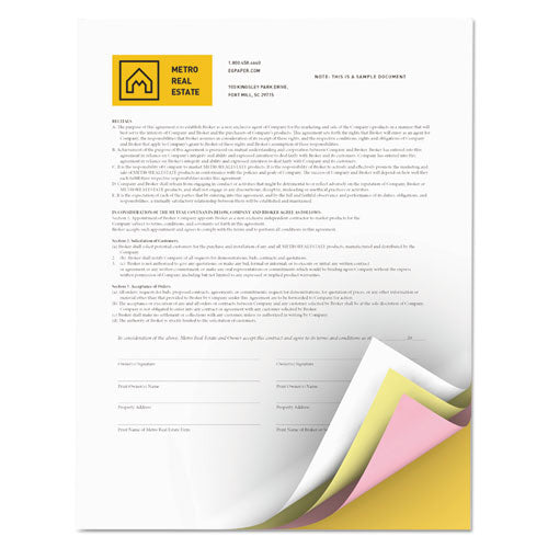 xerox™ wholesale. XEROX Revolution Carbonless 4-part Paper, 8.5 X 11, White-canary-pink-goldenrod, 5,000-carton. HSD Wholesale: Janitorial Supplies, Breakroom Supplies, Office Supplies.
