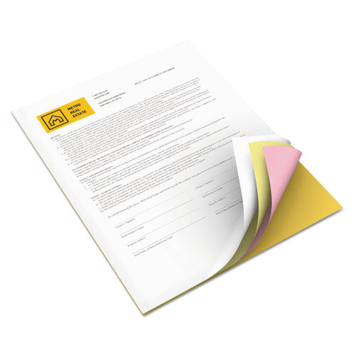 xerox™ wholesale. XEROX Revolution Carbonless 4-part Paper, 8.5 X 11, White-canary-pink-goldenrod, 5,000-carton. HSD Wholesale: Janitorial Supplies, Breakroom Supplies, Office Supplies.