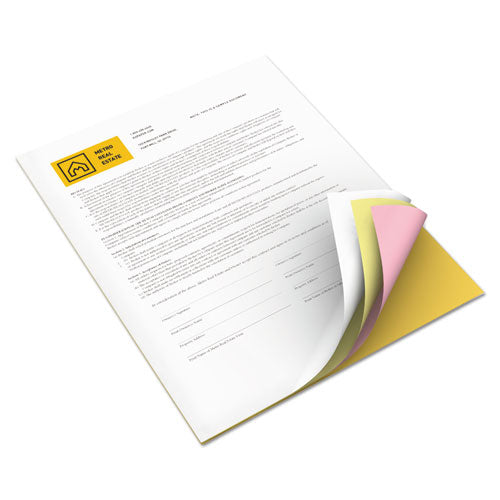 xerox™ wholesale. XEROX Vitality Multipurpose Carbonless 4-part Paper, 8.5 X 11, Goldenrod-pink-canary-white, 5,000-carton. HSD Wholesale: Janitorial Supplies, Breakroom Supplies, Office Supplies.