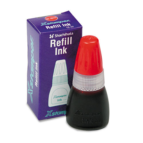 Xstamper® wholesale. Refill Ink For Xstamper Stamps, 10ml-bottle, Red. HSD Wholesale: Janitorial Supplies, Breakroom Supplies, Office Supplies.