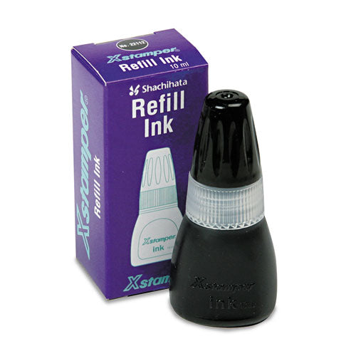 Xstamper® wholesale. Refill Ink For Xstamper Stamps, 10ml-bottle, Black. HSD Wholesale: Janitorial Supplies, Breakroom Supplies, Office Supplies.