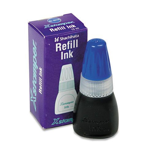 Xstamper® wholesale. Refill Ink For Xstamper Stamps, 10ml-bottle, Blue. HSD Wholesale: Janitorial Supplies, Breakroom Supplies, Office Supplies.