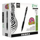 Zebra® wholesale. Zebra® Z-grip Retractable Ballpoint Pen, Medium 1 Mm, Black Ink-barrel, 48-pack. HSD Wholesale: Janitorial Supplies, Breakroom Supplies, Office Supplies.