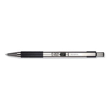 Load image into Gallery viewer, Zebra® wholesale. Zebra® F-301 Retractable Ballpoint Pen, 0.7 Mm, Black Ink, Stainless Steel-black Barrel. HSD Wholesale: Janitorial Supplies, Breakroom Supplies, Office Supplies.