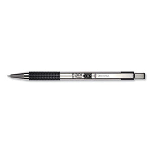 Zebra® wholesale. Zebra® F-301 Retractable Ballpoint Pen, 0.7 Mm, Black Ink, Stainless Steel-black Barrel. HSD Wholesale: Janitorial Supplies, Breakroom Supplies, Office Supplies.