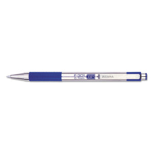 Zebra® wholesale. Zebra® F-301 Retractable Ballpoint Pen, 0.7 Mm, Blue Ink, Stainless Steel-blue Barrel. HSD Wholesale: Janitorial Supplies, Breakroom Supplies, Office Supplies.