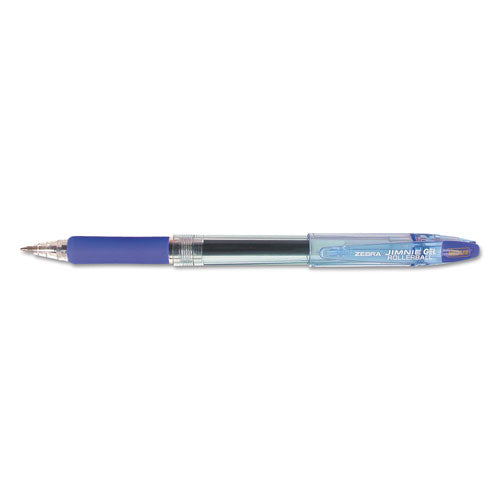 Zebra® wholesale. Zebra® Jimnie Stick Gel Pen, Medium 0.7mm, Blue Ink, Smoke Barrel, Dozen. HSD Wholesale: Janitorial Supplies, Breakroom Supplies, Office Supplies.