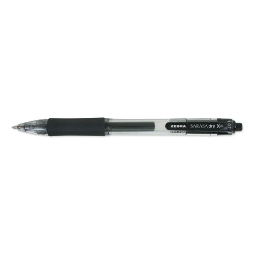 Zebra® wholesale. Zebra® Sarasa Dry Gel X20 Retractable Gel Pen, Medium 0.7mm, Black Ink, Smoke Barrel, Dozen. HSD Wholesale: Janitorial Supplies, Breakroom Supplies, Office Supplies.