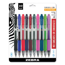 Load image into Gallery viewer, Zebra® wholesale. Zebra® Sarasa Dry Gel X20 Retractable Gel Pen, Medium 0.7mm, Assorted Ink-barrel, 10-pack. HSD Wholesale: Janitorial Supplies, Breakroom Supplies, Office Supplies.