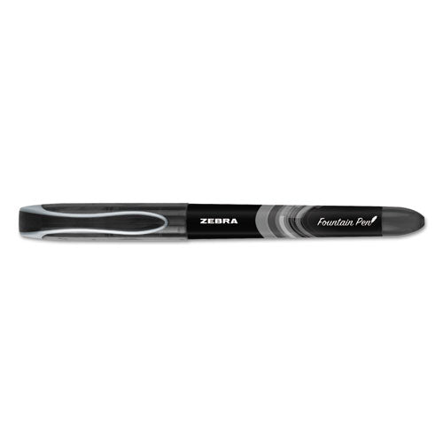 Zebra® wholesale. Zebra® Fountain Pen, Fine 0.6mm, Black Ink-barrel, Dozen. HSD Wholesale: Janitorial Supplies, Breakroom Supplies, Office Supplies.