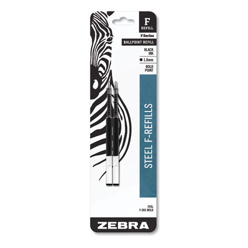 Zebra® wholesale. Zebra® F-refill, Bold Point, Black Ink, 2-pack. HSD Wholesale: Janitorial Supplies, Breakroom Supplies, Office Supplies.