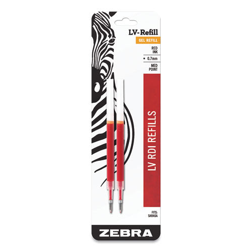 Zebra® wholesale. Zebra® Jf Refill For Jimnie, Sarasa, Sarasa, Ecosarasa, Orbitz, Z-grip, Z-grip And Gr8 Gel Roller Ball Pens, Medium, Red, 2-pack. HSD Wholesale: Janitorial Supplies, Breakroom Supplies, Office Supplies.