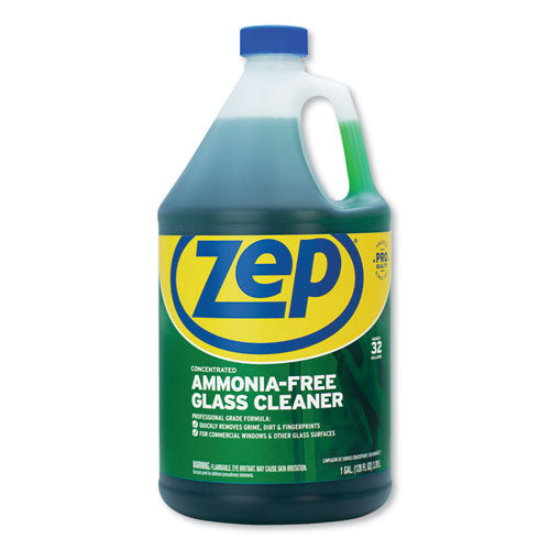 Zep Commercial® wholesale. Ammonia-free Glass Cleaner, Pleasant Scent, 1 Gal Bottle, 4-carton. HSD Wholesale: Janitorial Supplies, Breakroom Supplies, Office Supplies.