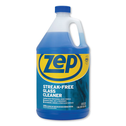 Zep Commercial® wholesale. Streak-free Glass Cleaner, Pleasant Scent, 1 Gal Bottle, 4-carton. HSD Wholesale: Janitorial Supplies, Breakroom Supplies, Office Supplies.