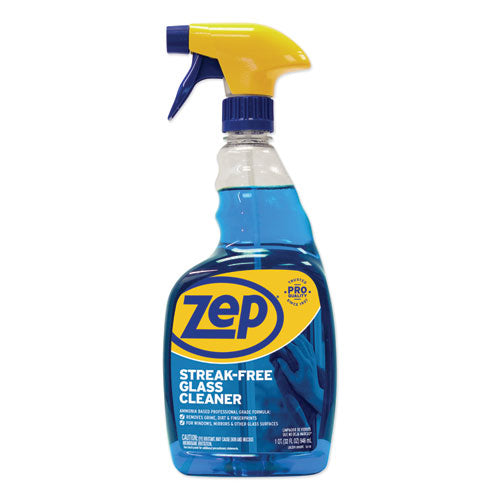 Zep Commercial® wholesale. Streak-free Glass Cleaner, Pleasant Scent, 32 Oz Spray Bottle, 12-carton. HSD Wholesale: Janitorial Supplies, Breakroom Supplies, Office Supplies.