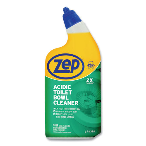 Zep® wholesale. Acidic Toilet Bowl Cleaner, Mint, 32 Oz Bottle, 12-carton. HSD Wholesale: Janitorial Supplies, Breakroom Supplies, Office Supplies.