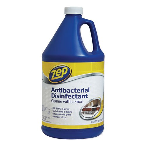 Zep Commercial® wholesale. Antibacterial Disinfectant, Lemon Scent, 1 Gal, 4-carton. HSD Wholesale: Janitorial Supplies, Breakroom Supplies, Office Supplies.
