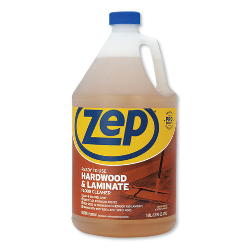 Zep Commercial® wholesale. Hardwood And Laminate Cleaner, Fresh Scent, 1 Gal, 4-carton. HSD Wholesale: Janitorial Supplies, Breakroom Supplies, Office Supplies.