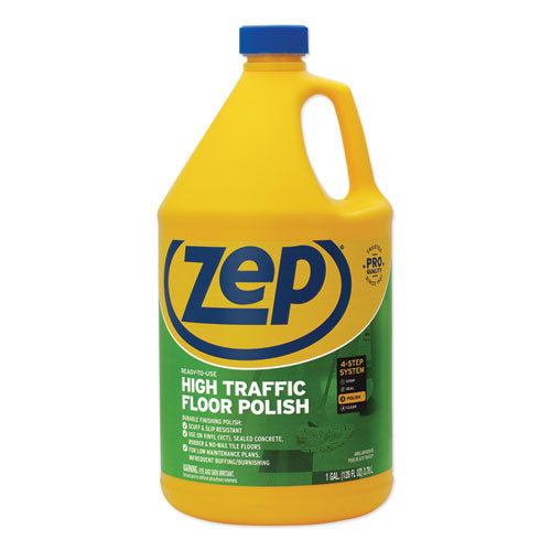 Zep Commercial® wholesale. High Traffic Floor Polish, 1 Gal, 4-carton. HSD Wholesale: Janitorial Supplies, Breakroom Supplies, Office Supplies.