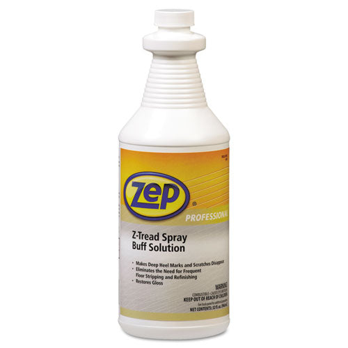 Zep Professional® wholesale. Z-tread Buff-solution Spray, Neutral, 1 Qt Bottle. HSD Wholesale: Janitorial Supplies, Breakroom Supplies, Office Supplies.