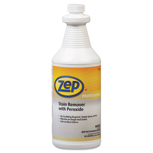 Zep Professional® wholesale. Stain Remover With Peroxide, Quart Bottle, 6-carton. HSD Wholesale: Janitorial Supplies, Breakroom Supplies, Office Supplies.