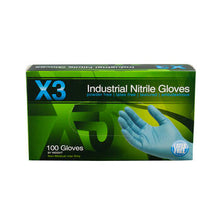 Load image into Gallery viewer, AMMEX wholesale. AMMEX Nitrile Gloves. X3 Industrial Latex Free, Disposable Gloves (Case of 1000). HSD Wholesale: Janitorial Supplies, Breakroom Supplies, Office Supplies.